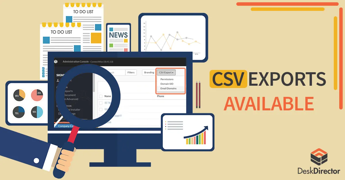 CSV exports