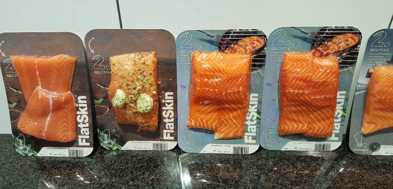 Salmon fillets in FlatSkin packaging