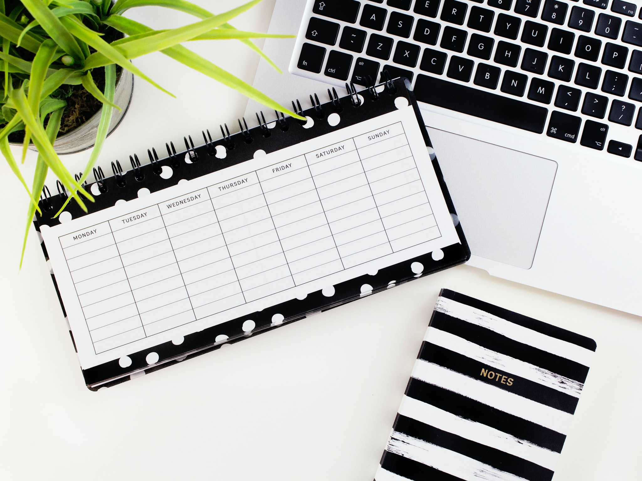 Calendar on desk