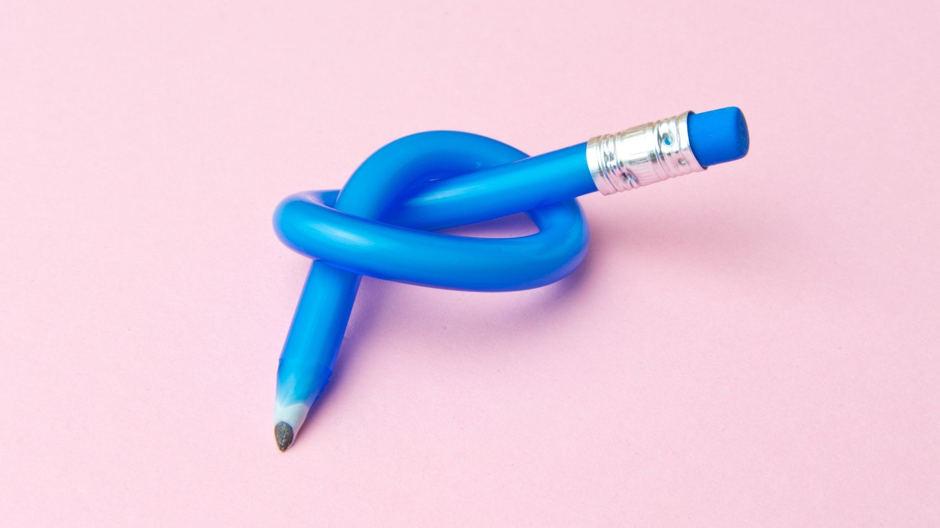 Flexible blue pen