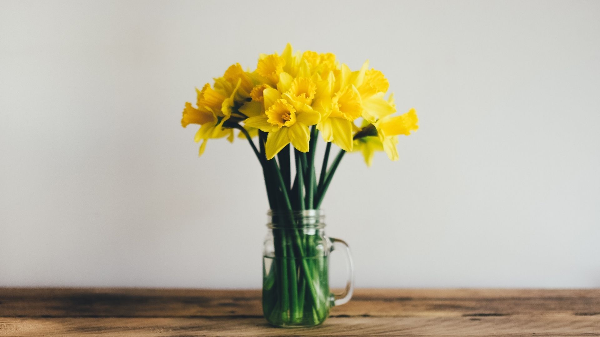 Flowers on a table