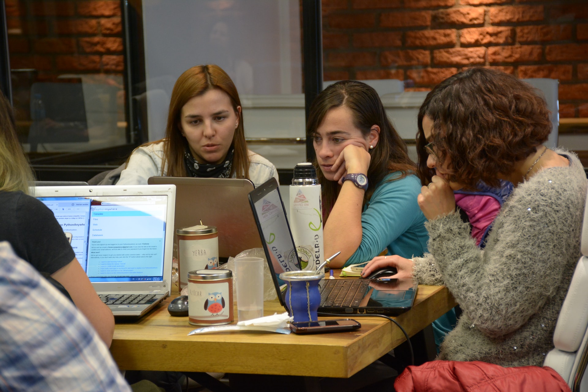 Group of women working