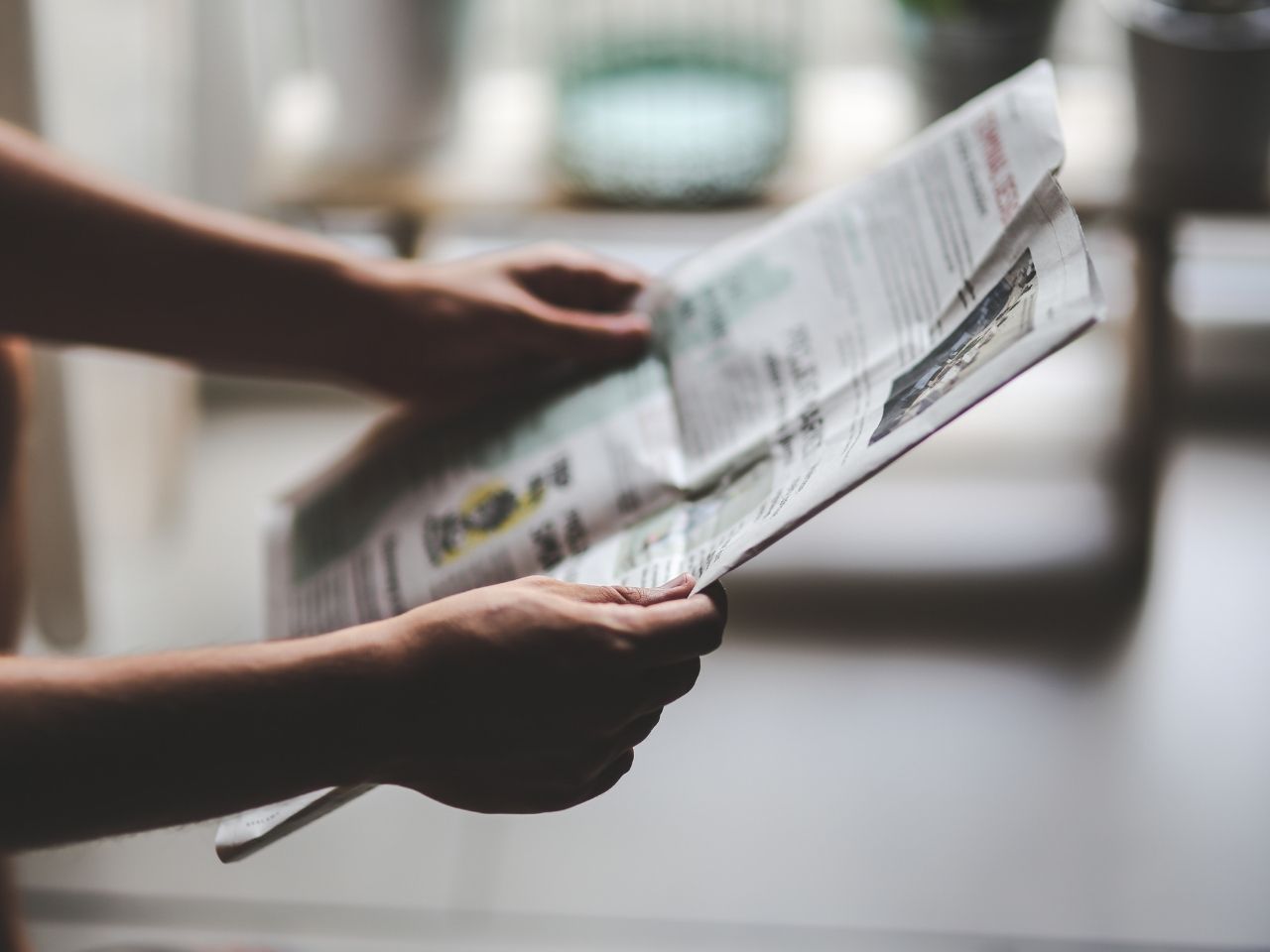 Man holding paper