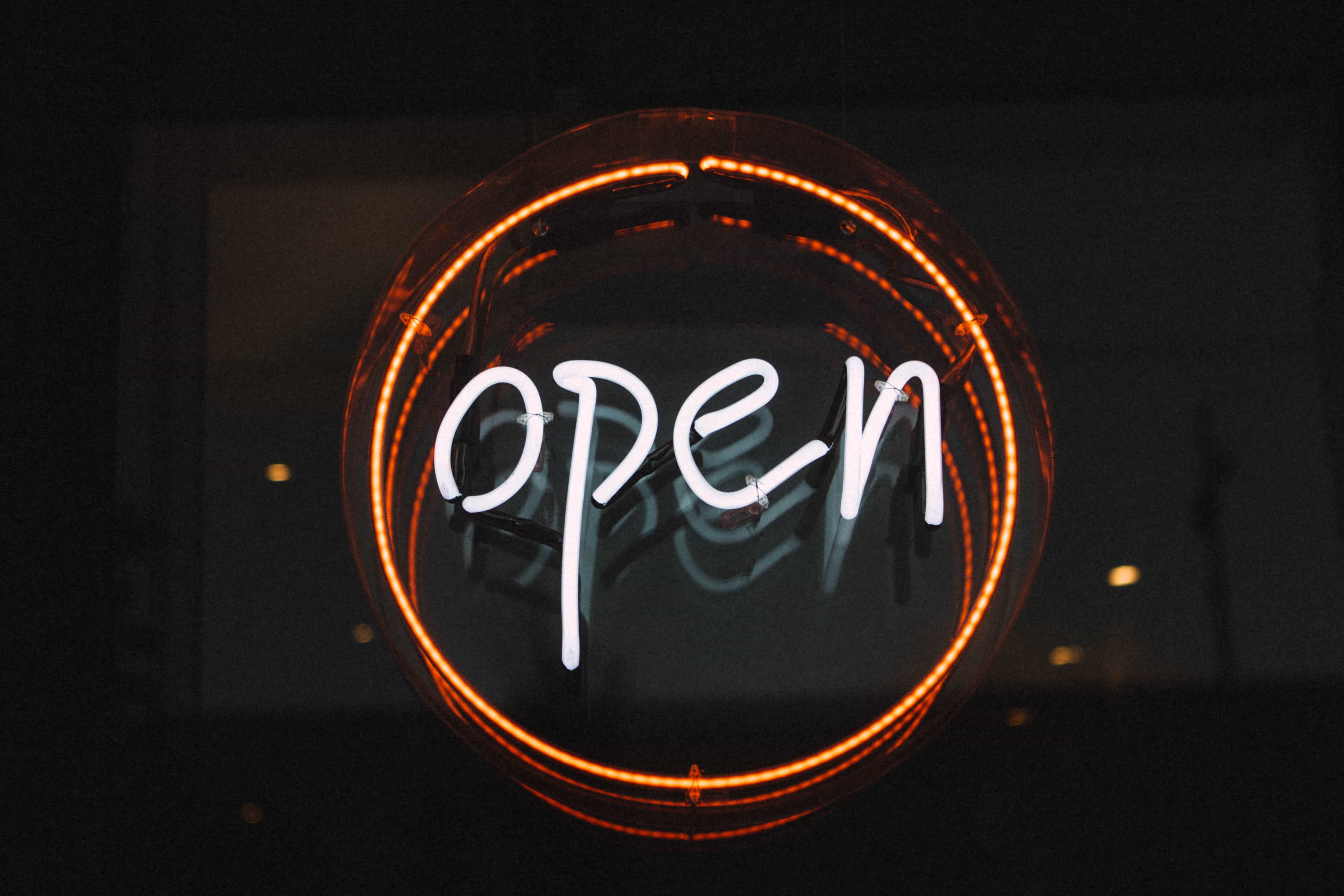 Neon open sign