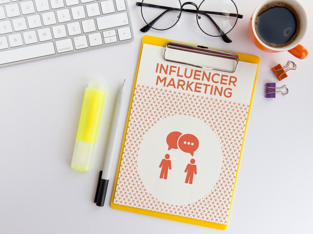 Paper that says influencer marketing