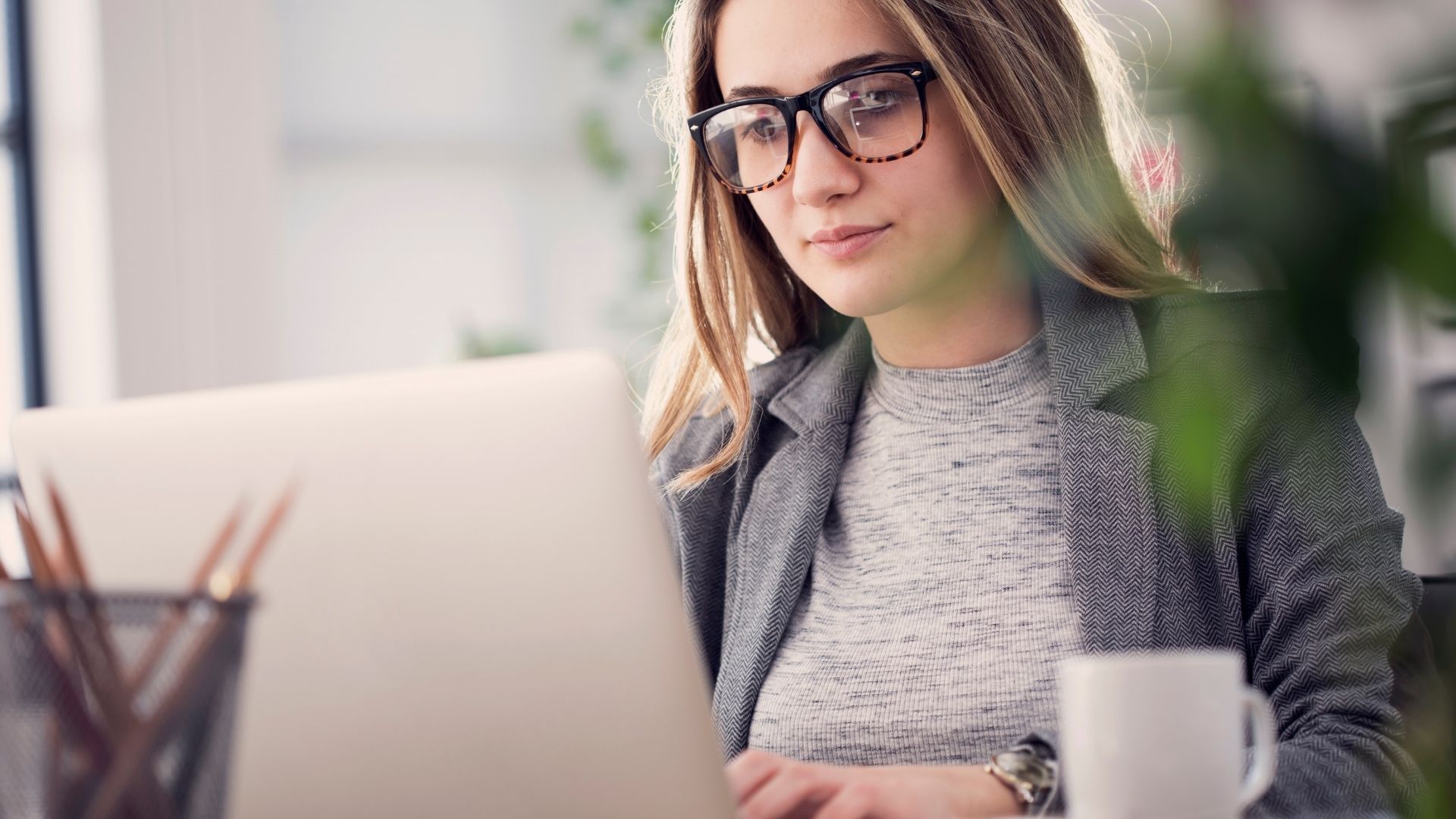 Woman at laptop