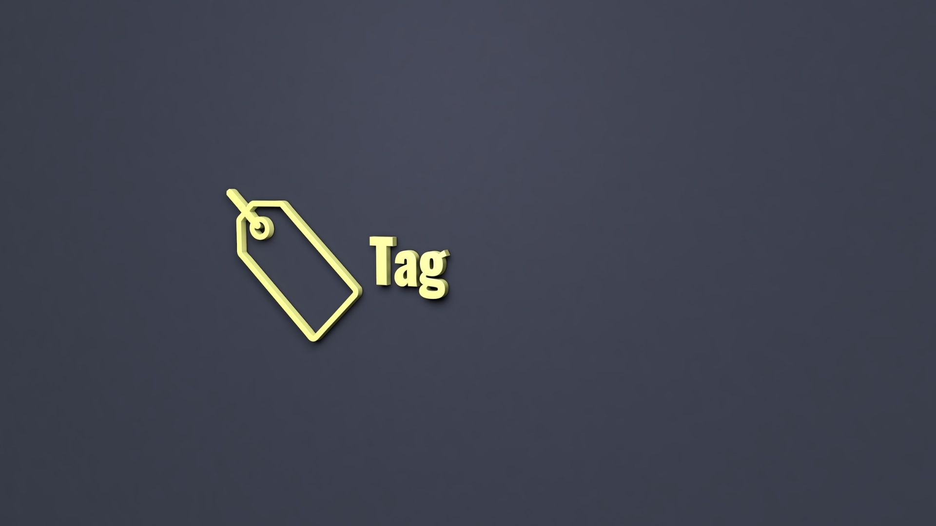 Yellow tag design