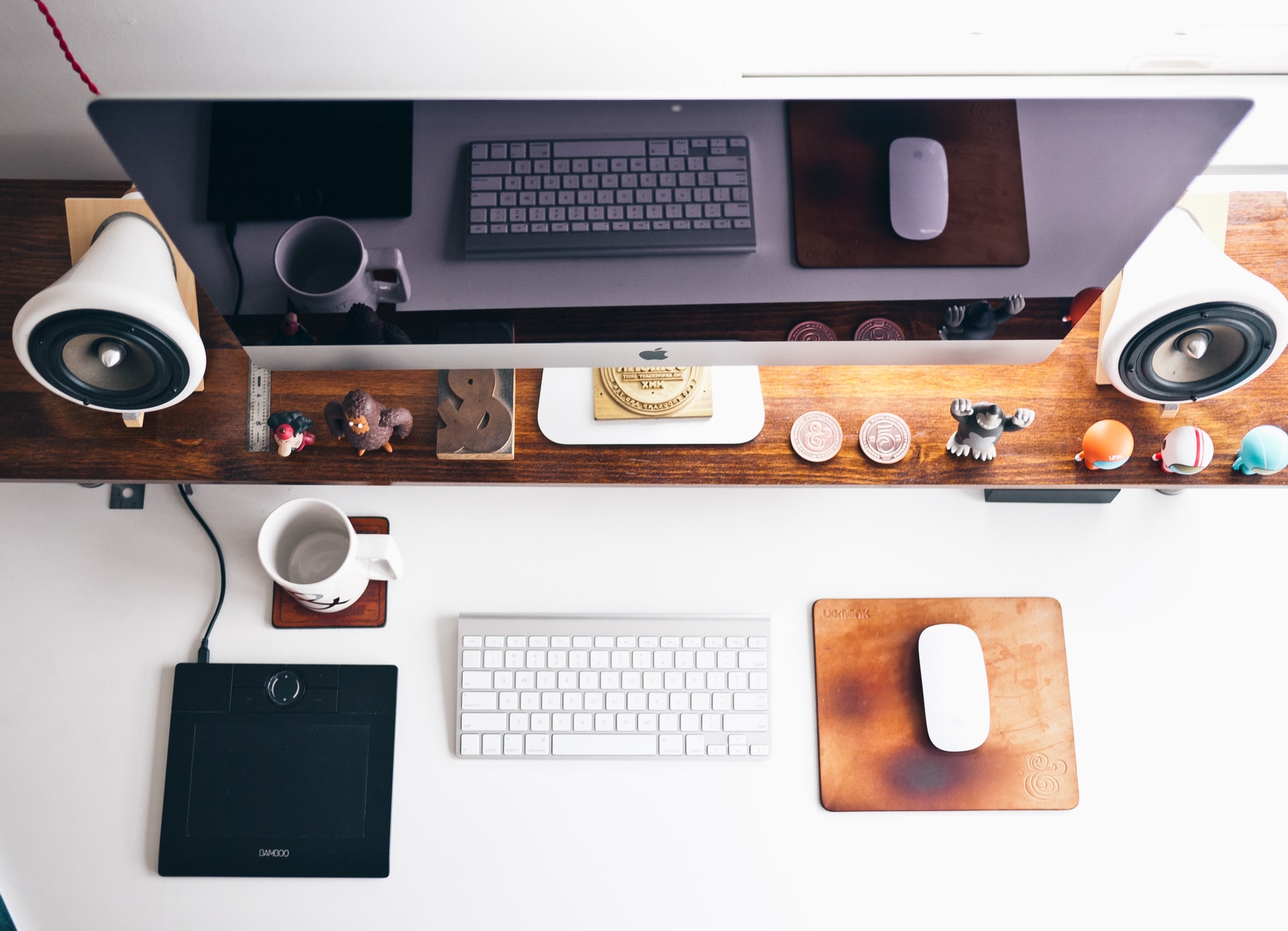 Organized desk with iMac