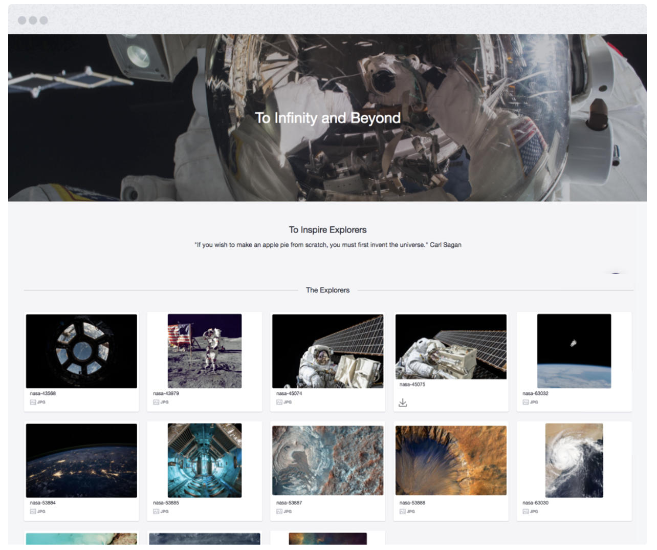 Example Image Relay Collection