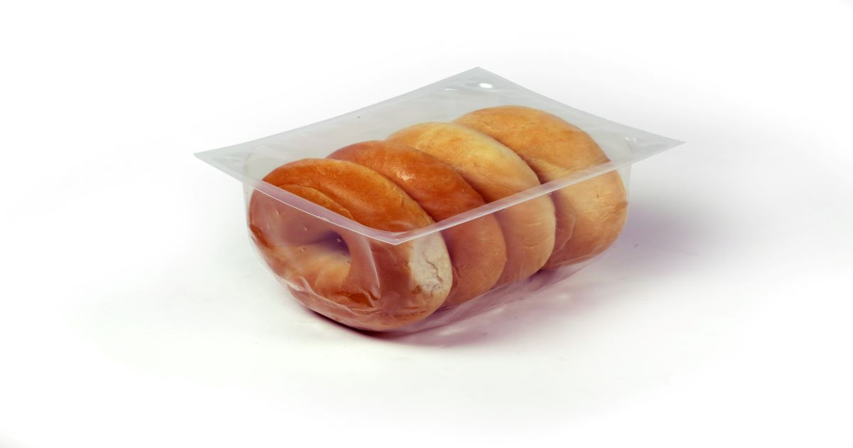 Bagels in modified atmosphere thermoformed package
