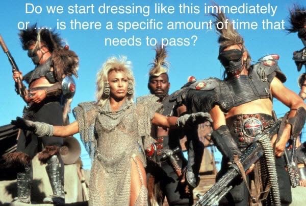 Come as you were! The heck with pandemic poundage!