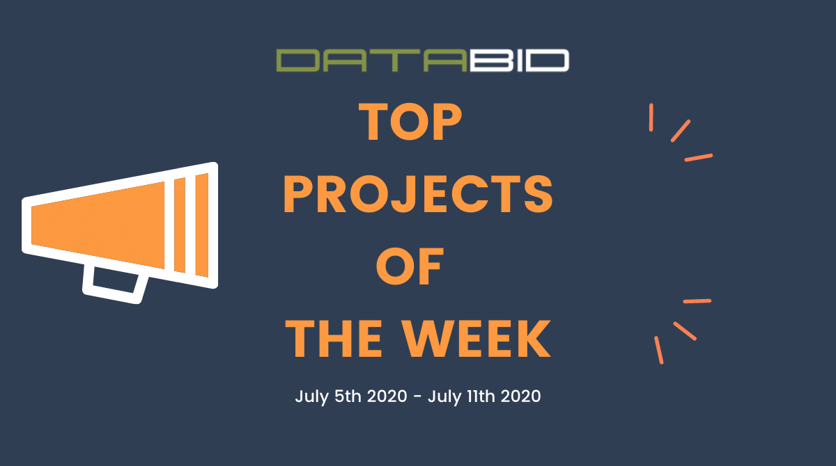 DataBid's Top Project Leads Of The Week - (07/05/2020 - 07/11/2020)