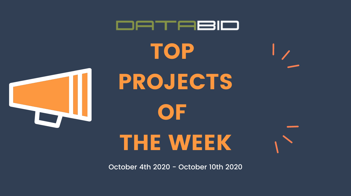 DataBid's Top Project Leads Of The Week - (10/04/2020 - 10/10/2020)