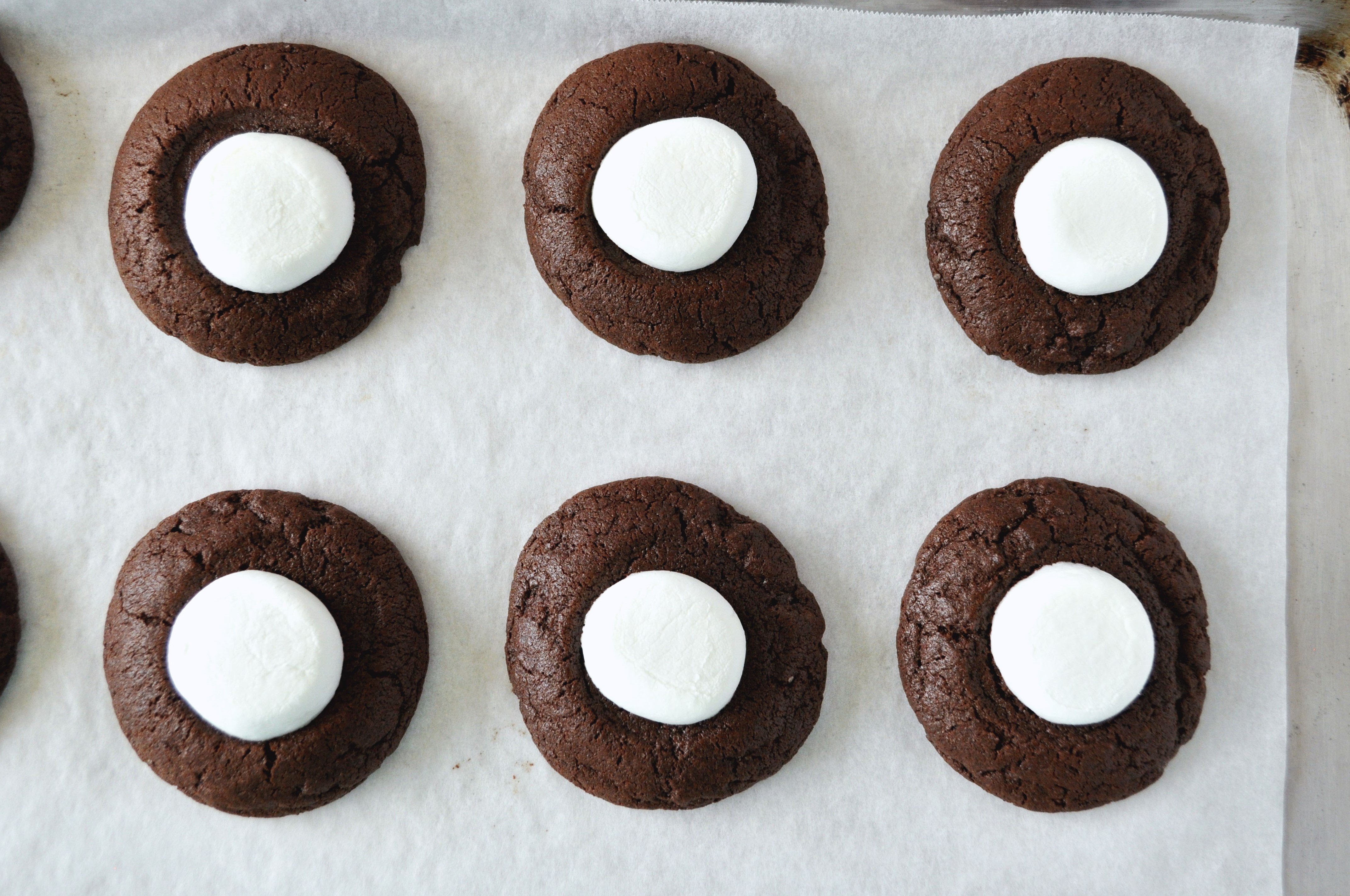 3 Hot Chocolate Thumbprint Cookies