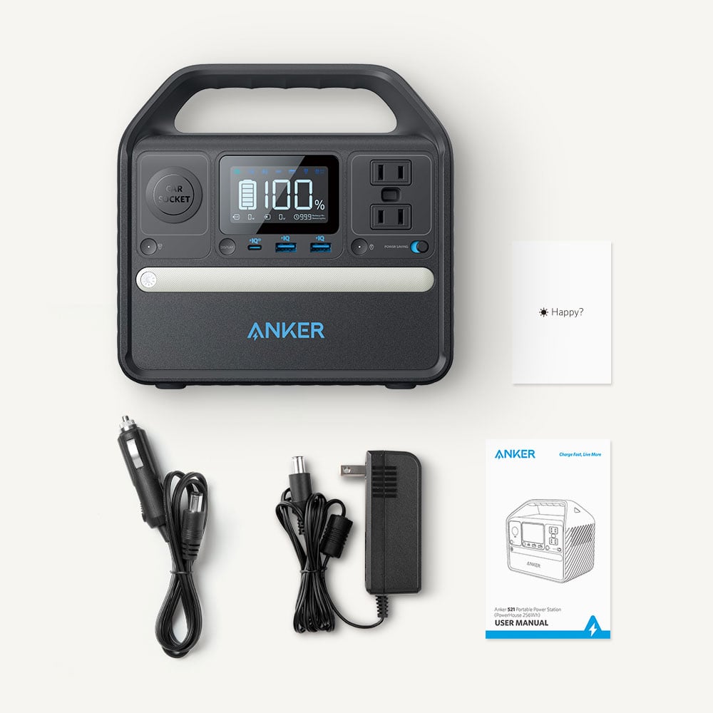 シルバー/レッド ポータブル電源 Anker 521 Portable Power Station