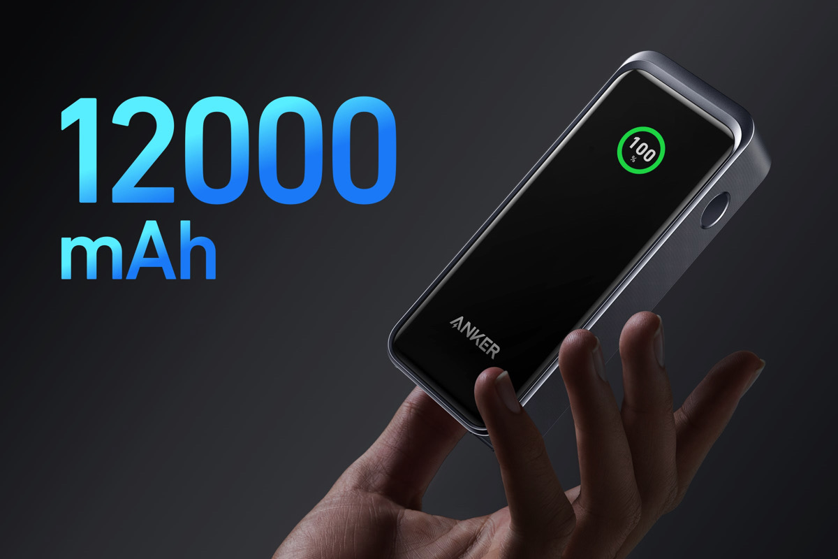 Anker Prime Power Bank (12000mAh, 130W) (12000mAh 合計130W出力