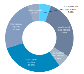 Summer KiwiSaver Balanced Fund Investment Mix