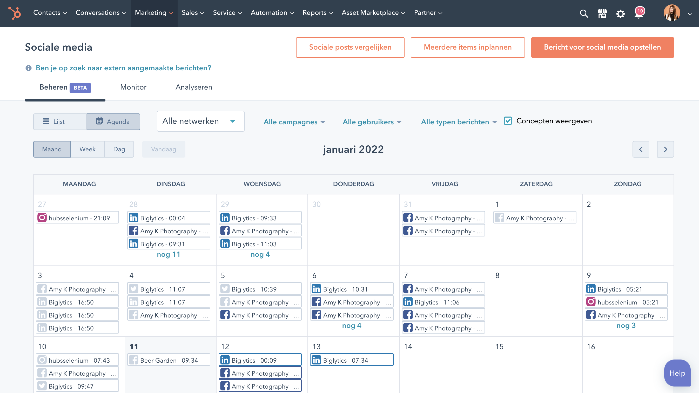 Begrijp hoe LinkedIn in je social media-kalender past.