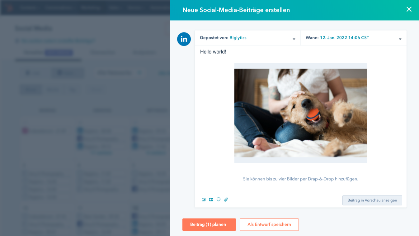 Verwalten Sie Ihre LinkedIn-Präsenz direkt in HubSpot