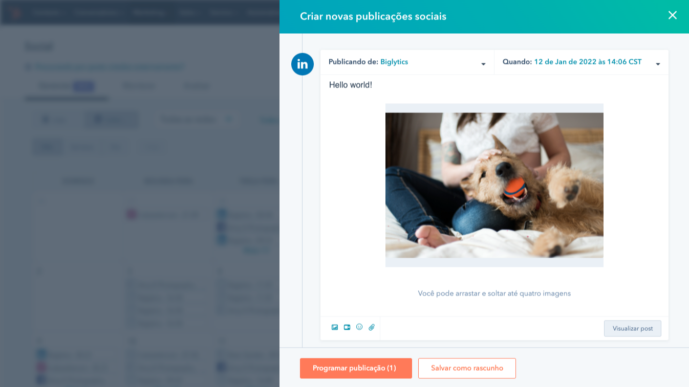 Gerencie sua presença no LinkedIn diretamente do HubSpot