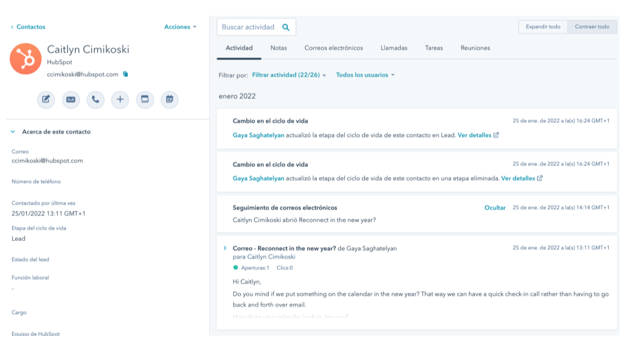 Lleva un registro de tus correos electrónicos