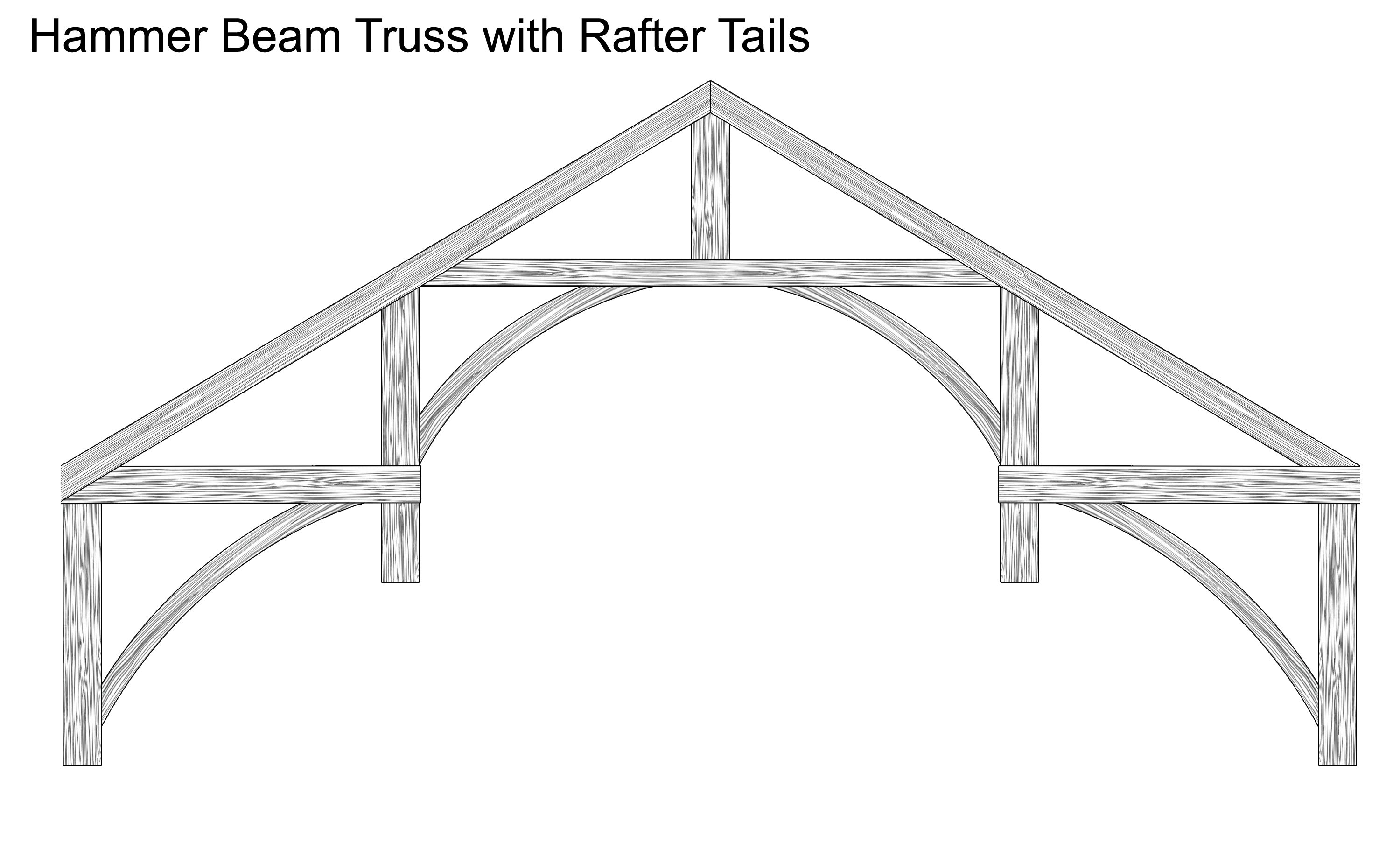 Hammer-Beam-Truss-with-Rafter-Tails