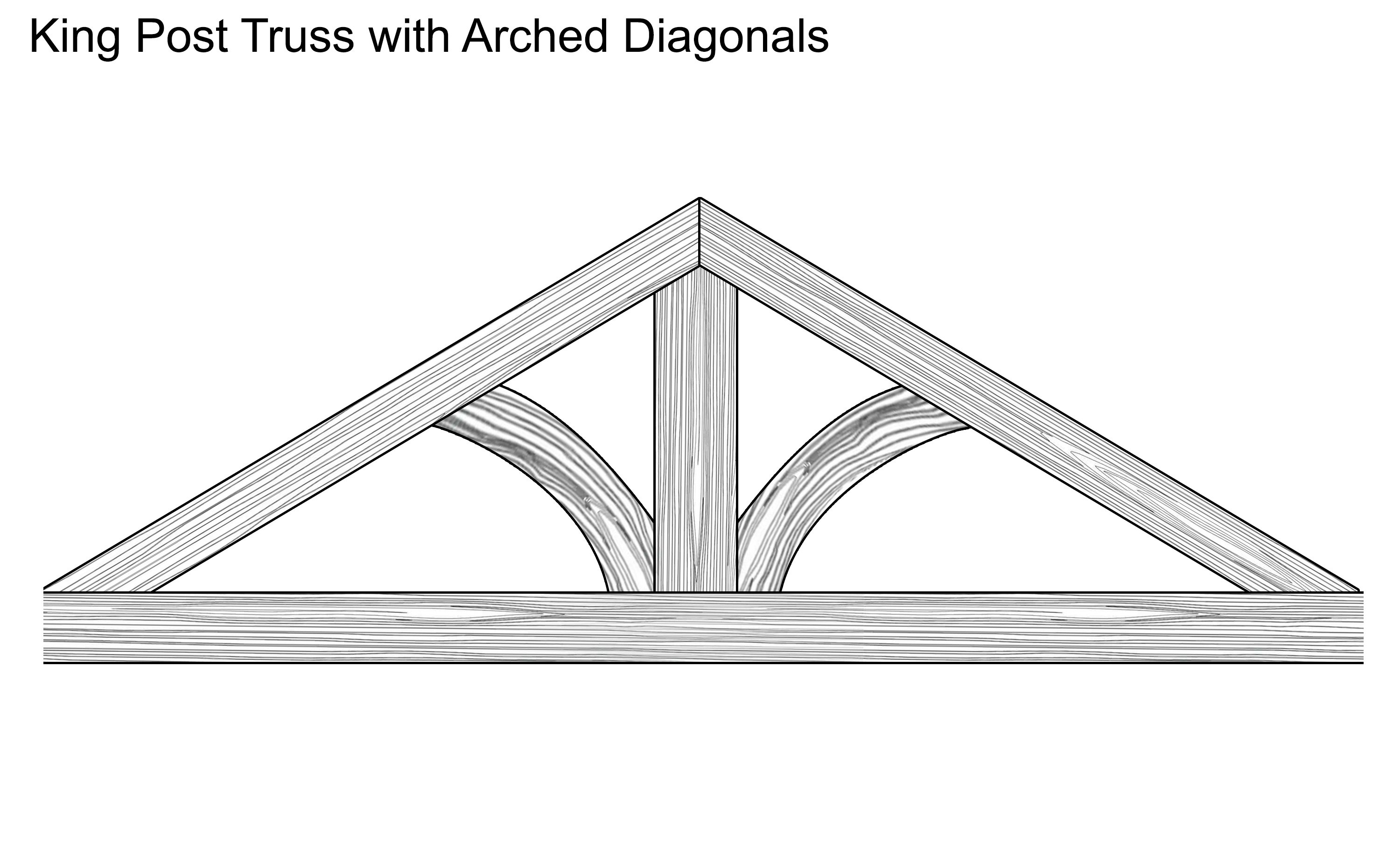 King-Post-Truss-with-Arched-Diagonals