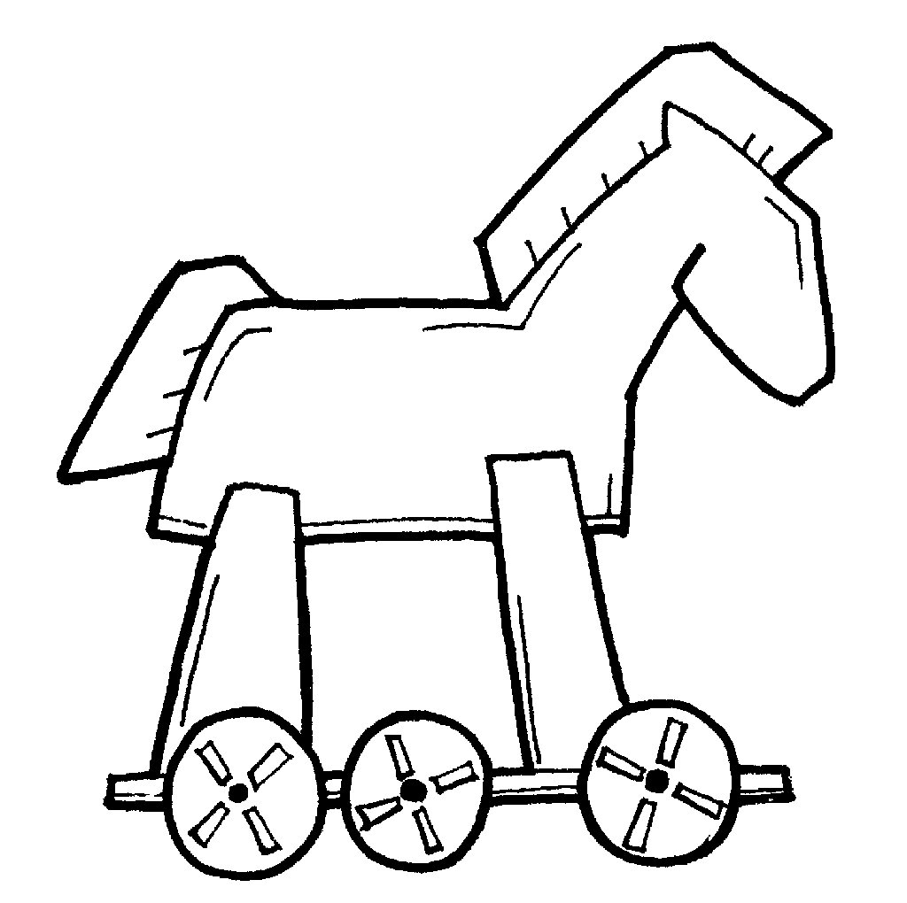 Trojan War Horse Drawing