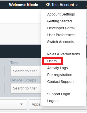 Roles & Permissions Users