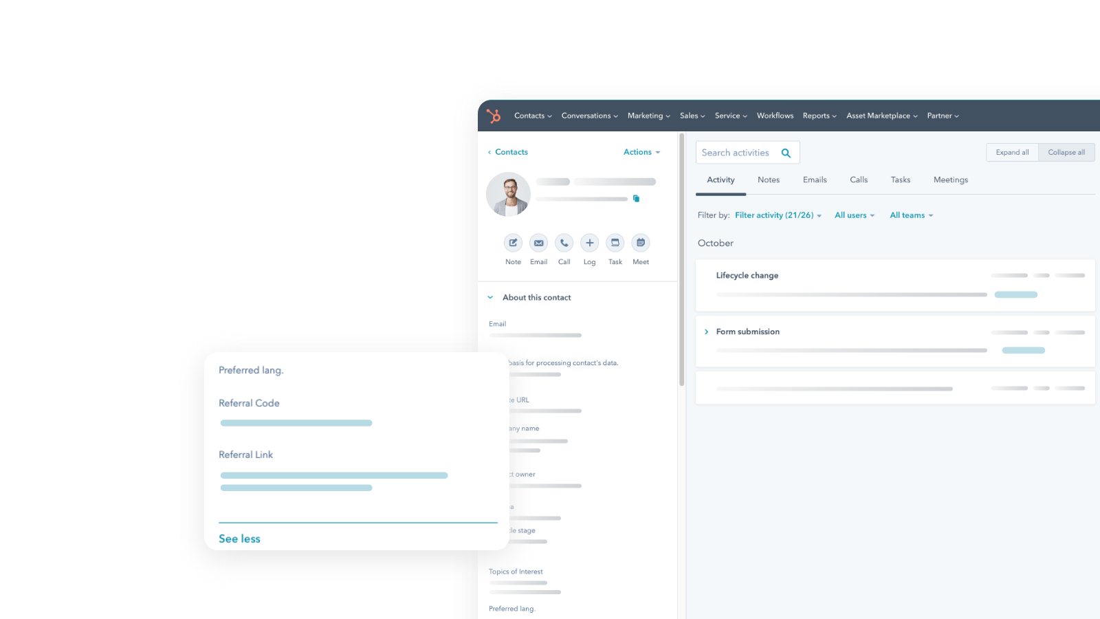 Generate referral codes and links for your promoters