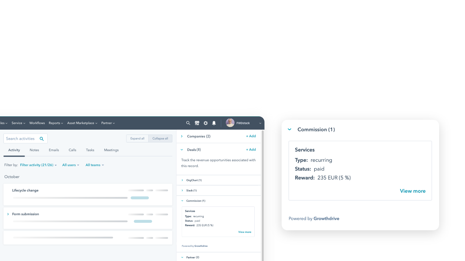 Create and distribute rewards for successful referrals