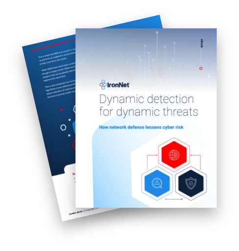 IronNet-NDR eBook-eBook Cover Dynamic Detection