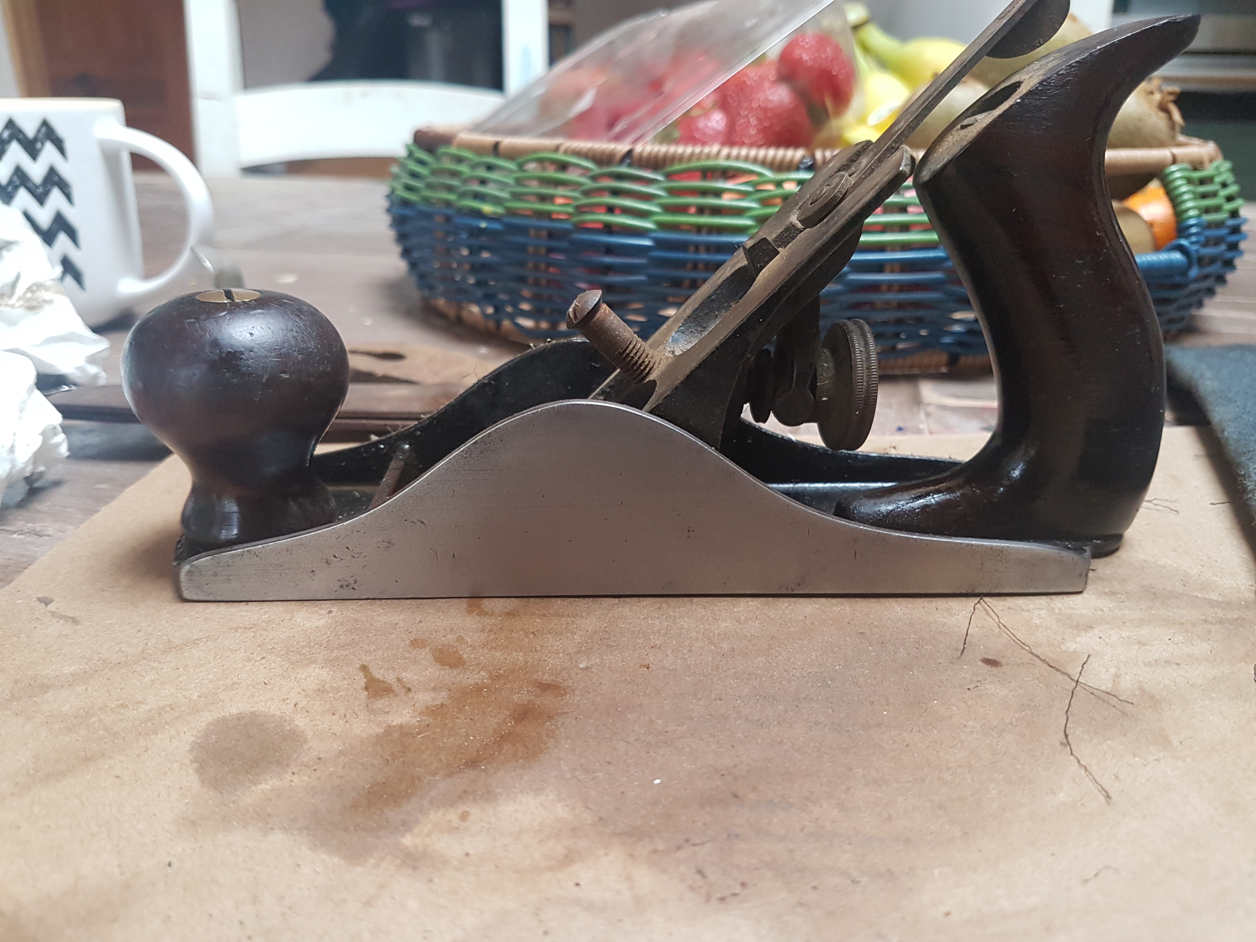 Hand Plane Rust Removal with Razor Blades & Scotchbrite
