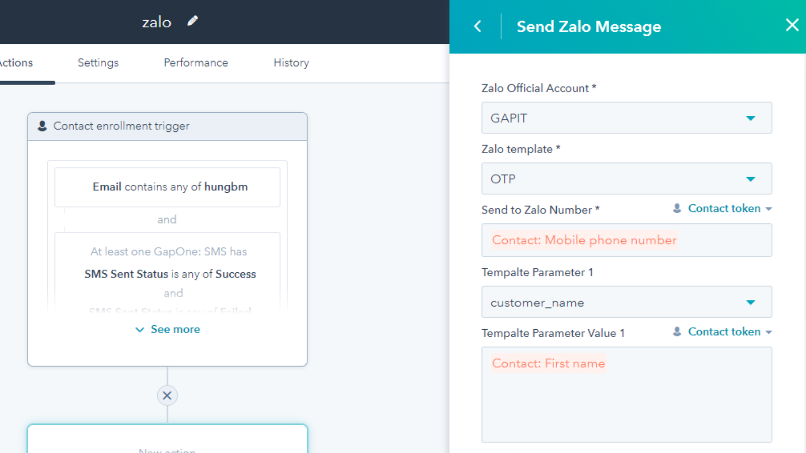 Cá nhân hóa nội dung tin nhắn (Personalize the content of messages)