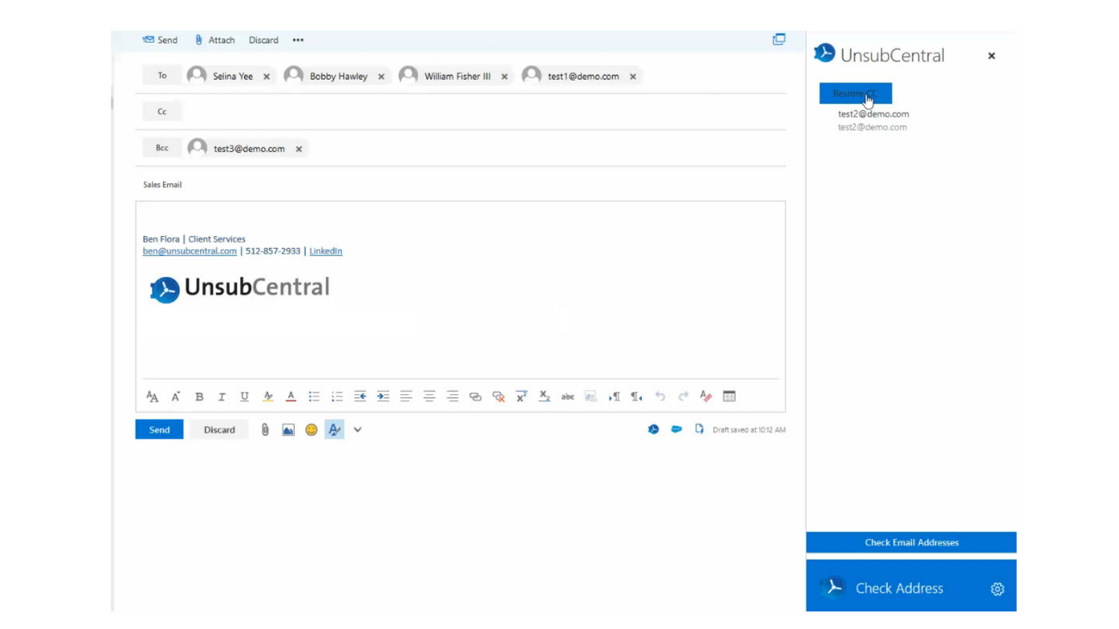 Ensure the sales team honors your opt-out request