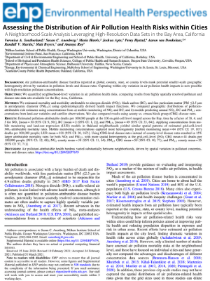 Assessing the Distribution of Air Pollution Health Risks within Cities