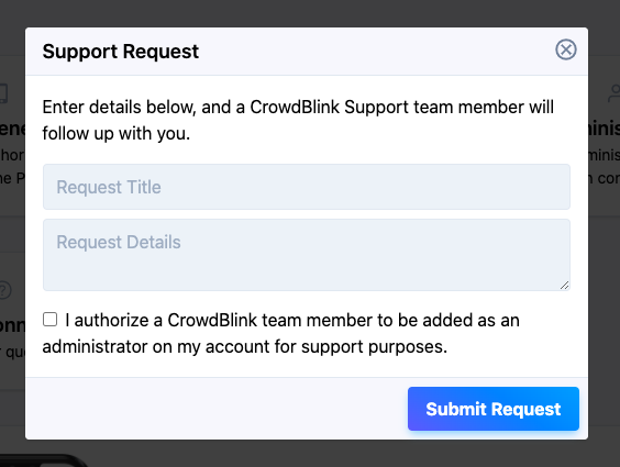 Getting_customer_support_request_menu