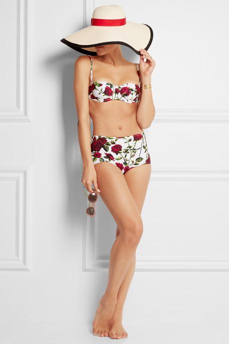 Dolce & Gabbana Floral Print Bikini - EDITD.