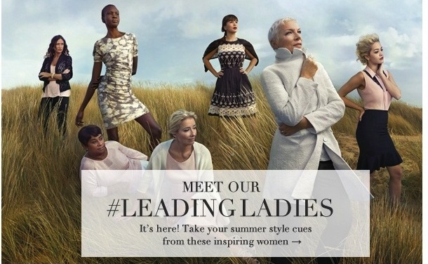 Marks and Spencer leading ladies campaign Summer 2014