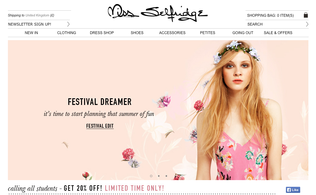 Miss-Selfridge,-April-23rd-2014,-Homepage