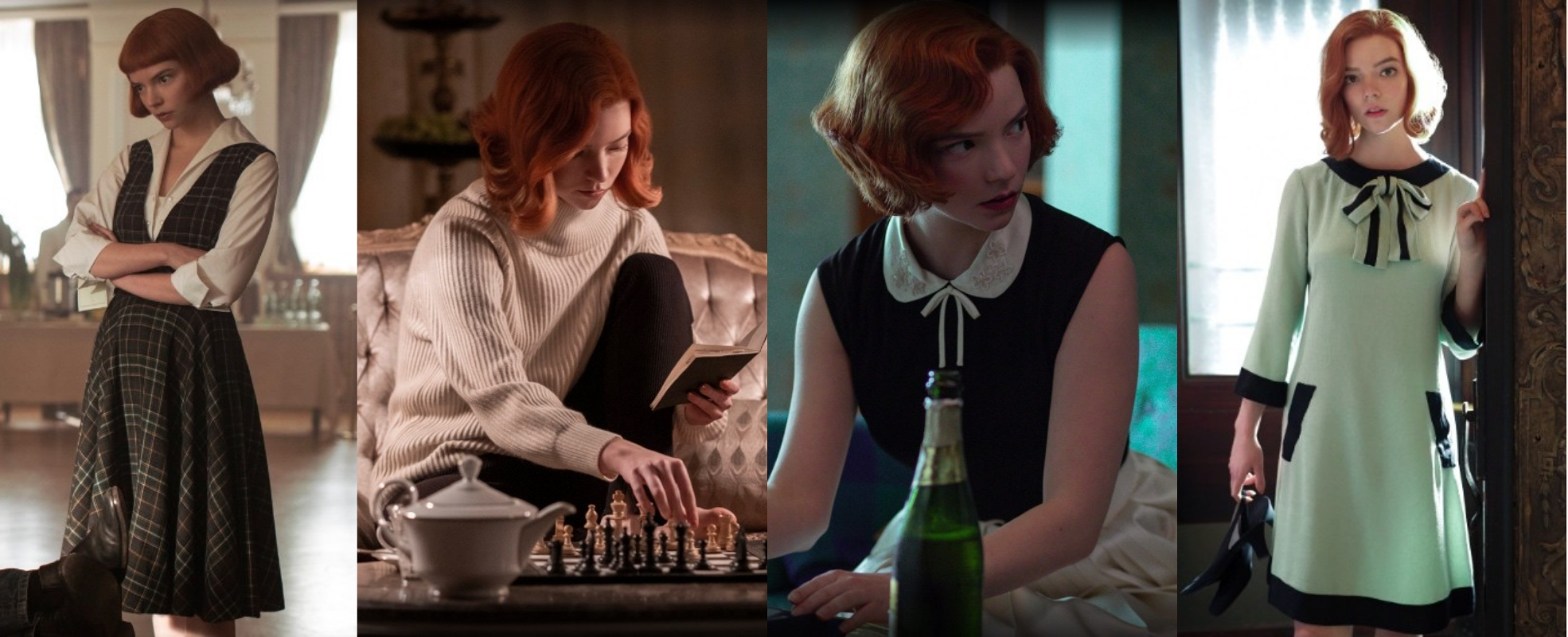 fashion trends from The Queen's Gambit 