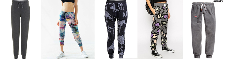 Successful sweatpant styles from Topshop, Onzie, G-Star, ASOS & Superdry.