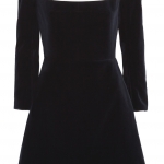 Carven silk twill-trimmed velvet mini dress at Net-a-Porter (UK)