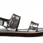 Holly pewter velcro sandal at Whistles - EDITD