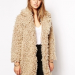 Supertrash Odyssey coat in fluffy faux fur at ASOS