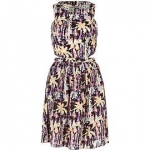 River Island floral cut out prom dress