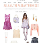 Topshop Pageant Princess Newsletter 5th April