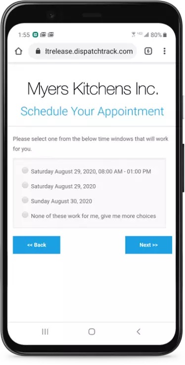Construction material delivery app