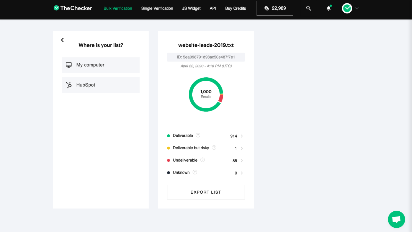 Easily import your lists and contacts