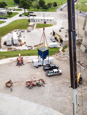 Baghouse Hoisted
